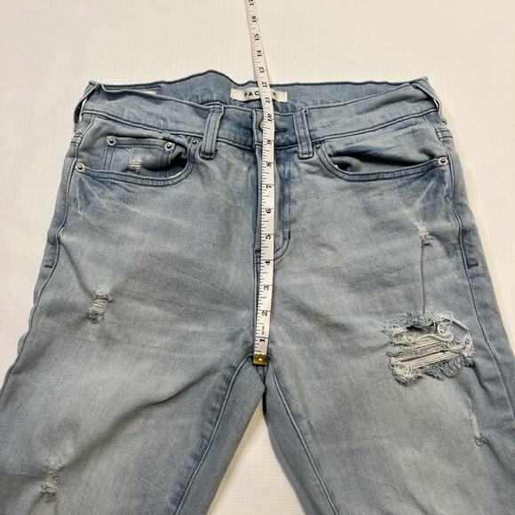 Pacsun Los Angeles Stacked Skinny Light Blue Jeans 29x32 Active Stretch School - Picture 10 of 11